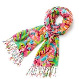 Euc lilly pulitzer lulu flamingo murfee scarf